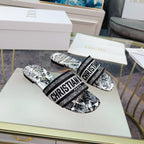 DIOR CD Mule Dway Slide 10mm Multi-motifs Style 13