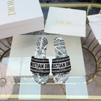DIOR CD Mule Dway Slide 10mm Multi-motifs Style 13