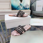 DIOR CD Mule Dway Slide 10mm Multi-motifs Style 12