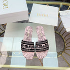 DIOR CD Mule Dway Slide 10mm Multi-motifs Style 12