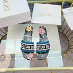 DIOR CD Mule Dway Slide 10mm Multi-motifs Style 10