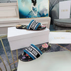 DIOR CD Mule Dway Slide 10mm Multi-motifs Style 10