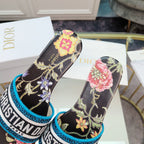 DIOR CD Mule Dway Slide 10mm Multi-motifs Style 10