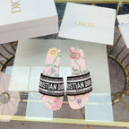 DIOR CD Mule Dway Slide 10mm Multi-motifs Style 9
