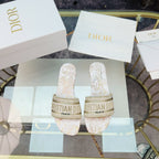 DIOR CD Mule Dway Slide 10mm Multi-motifs Style 7