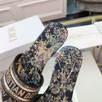DIOR CD Mule Dway Slide 10mm Multi-motifs Style 5