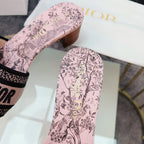 DIOR CD Mule Dway Heeled Slide 45mm Style 12