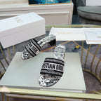 DIOR CD Mule Dway Heeled Slide 45mm Style 11