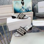 DIOR CD Mule Dway Heeled Slide 45mm Style 13