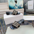 DIOR CD Mule Dway Heeled Slide 45mm Style 10