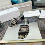 DIOR CD Mule Dway Heeled Slide 45mm Style 9