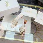 DIOR CD Mule Dway Heeled Slide 45mm Style 6
