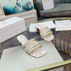 DIOR CD Mule Dway Heeled Slide 45mm Style 6