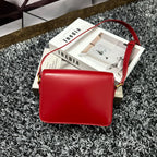 CELINE TRIOMPHE TEEN 18 CHERRY RED COWHIDE LEATHER