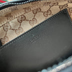 GUCCI SHOULDER BAG 23 IN BLACK CALFSKIN