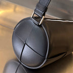 BOTTEGA VENETA CYLINDER CASSETTE 30 IN BLACK CALFSKIN