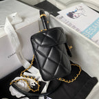 CHANEL SMALL 15 VANITY CASE IN BLACK CALFSKIN GOLD HARDWARE