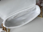 LOUIS VUITTON LV 25S WAVE MULTI POCHETTE 19 IN WHITE CALFSKIN GOLD HARDWARE
