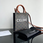 CELINE CABAS TRIOMPHE 21 BLACK CALFSKIN TOTE