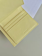 CELINE TRIPHOME 10 TRIFOLD WALLET CALFSKIN YELLOW PASTEL