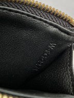 CELINE TRIOMPHE 9 WALLET TWO-IN-ONE BLACK CALFSKIN