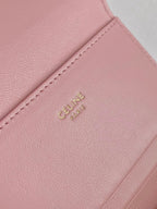 CELINE TRIOMPHE 9 WALLET TWO-IN-ONE PINK PASTEL CALFSKIN