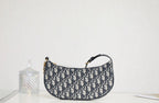 DIOR CD LOUNGE 26 BAG IN BLUE OBLIQUE JACQUARD