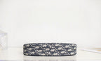 DIOR CD LOUNGE 26 BAG IN BLUE OBLIQUE JACQUARD