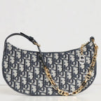 DIOR CD LOUNGE 26 BAG IN BLUE OBLIQUE JACQUARD