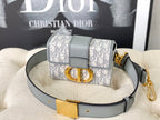 DIOR MONTAIGNE 19 HANDBAG IN GREY CALFSKIN