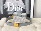 DIOR MONTAIGNE 19 HANDBAG IN GREY CALFSKIN