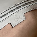 GUCCI SMALL 27 HANDBAG IN WHITE CALFSKIN