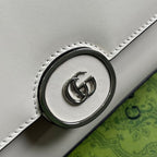 GUCCI SMALL 27 HANDBAG IN WHITE CALFSKIN