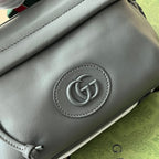 GUCCI SHOULDER BAG 23 IN GRAY CALFSKIN