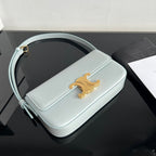 CELINE TRIOMPHE 20 BLUE PASTEL CALFSKIN