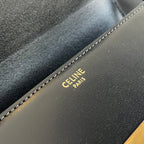 CELINE TRIOMPHE 20 BLACK CALFSKIN