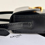 CELINE TRIOMPHE 20 BLACK CALFSKIN