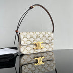 CELINE TRIOMPHE 20 WHITE PATTERN CALFSKIN