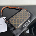 CELINE TRIOMPHE 20 TAN CALFSKIN