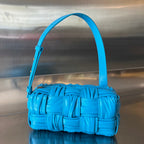 BOTTEGA VENETA SMALL BRICK CASSETTE 23 IN SKY BLUE SOFT LAMBSKIN