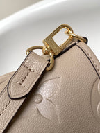 LOUIS VUITTON LV 25S TRIANON MM BAG 36 IN WARM TAUPE CALFSKIN GOLD HARDWARE