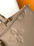 LOUIS VUITTON LV 25S TRIANON MM BAG 36 IN WARM TAUPE CALFSKIN GOLD HARDWARE