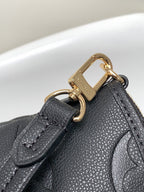 LOUIS VUITTON LV 25S TRIANON MM BAG 36 IN BLACK CALFSKIN GOLD HARDWARE