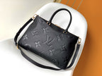 LOUIS VUITTON LV 25S TRIANON MM BAG 36 IN BLACK CALFSKIN GOLD HARDWARE