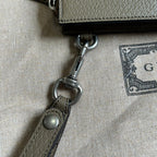GUCCI MARMONT 30 HANDBAG IN MOCHA BROWN CALFSKIN