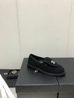 CHANEL moasins black denim 40mm