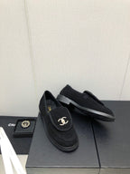 CHANEL moasins black denim 40mm