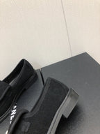 CHANEL moasins black denim 40mm
