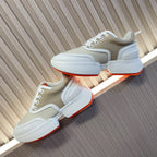 HERMES GIGA SNEAKER BEIGE MIX WHITE CALFSKIN
