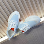 HERMES GIGA SNEAKER BLUE PASTEL MIX WHITE CALFSKIN
